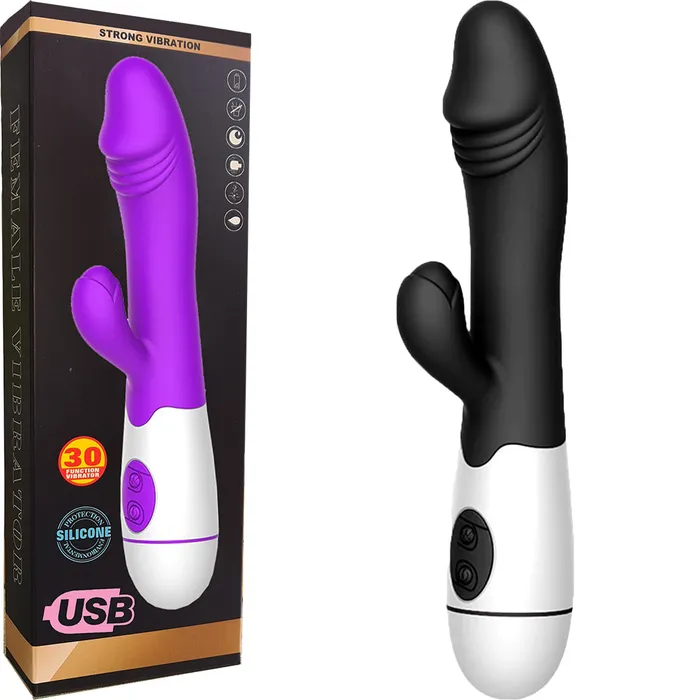 30 Speed G Spot Rabbit Vibrator Dildo Vaginal Clitoral Stimulator Female Sex Toy | BeBuZZed Female Sex Toys