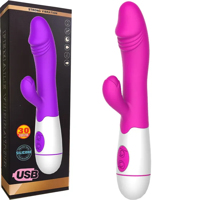30 Speed G Spot Rabbit Vibrator Dildo Vaginal Clitoral Stimulator Female Sex Toy | BeBuZZed Female Sex Toys