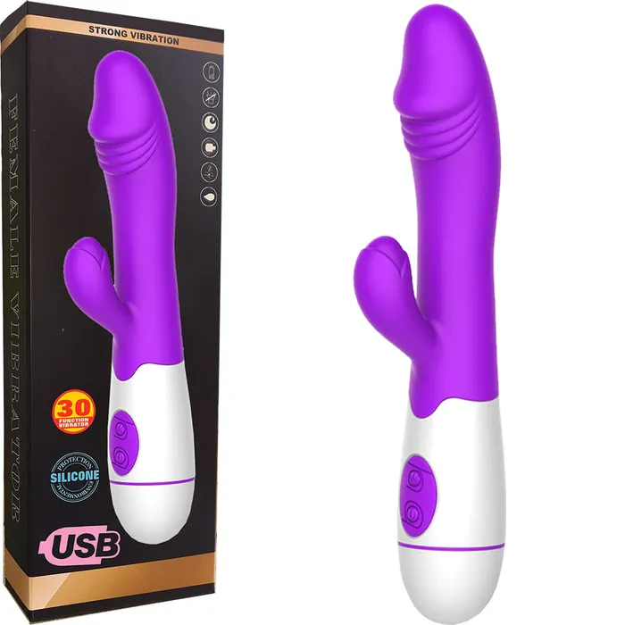 30 Speed G Spot Rabbit Vibrator Dildo Vaginal Clitoral Stimulator Female Sex Toy | BeBuZZed Female Sex Toys