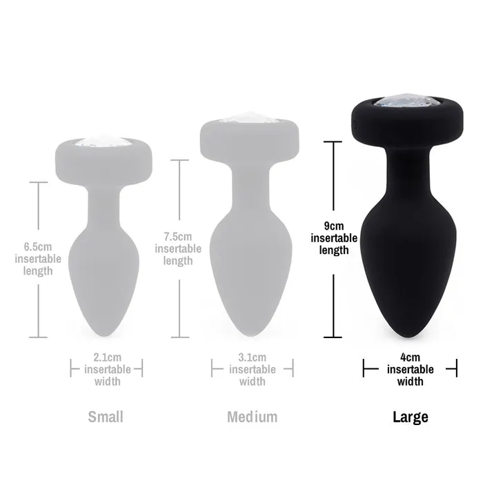 AAPD Male Sex Toys | Ashella Vibes Jewel Remote Control Butt Plug Large