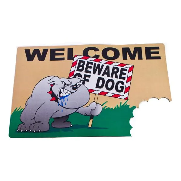 Anal Big Mouth Toys Beware of Dog Wacky Doormat Mat Beware of the Dog