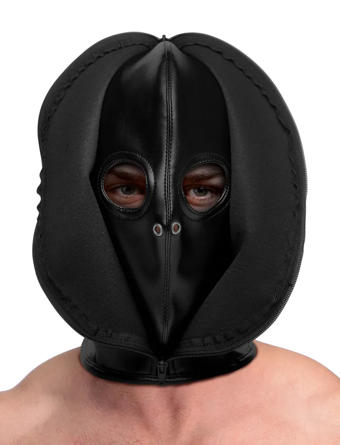 Couples | Strict Zip Front Bondage Hood