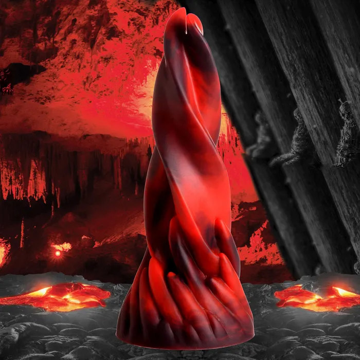 Creature Cocks Female Sex Toys Hell Kiss Twisted Tongues Silicone Dildo