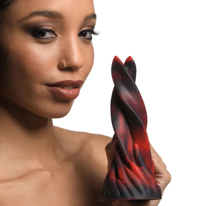 Creature Cocks Female Sex Toys | Hell Kiss Twisted Tongues Silicone Dildo