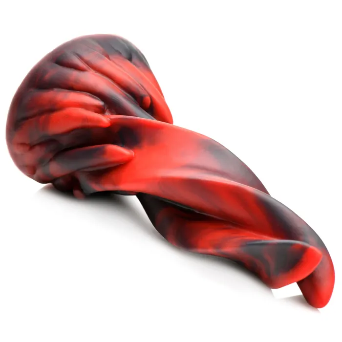 Creature Cocks Female Sex Toys | Hell Kiss Twisted Tongues Silicone Dildo