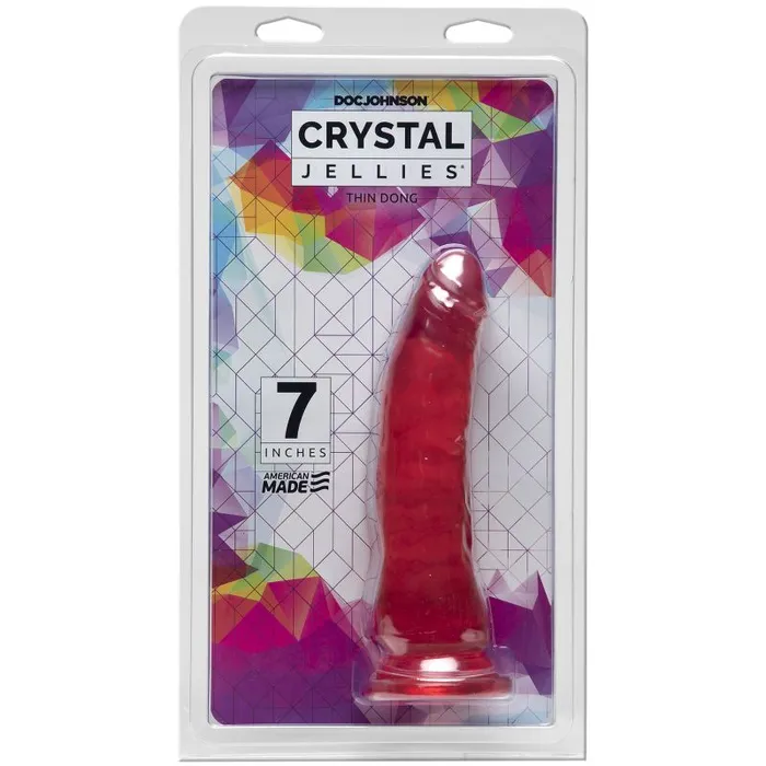 Crystal Jellies 7 in Thin Dong Pink | Dildos