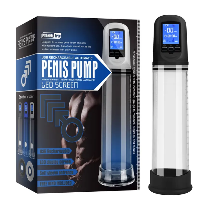 Daytona Anal Luxury USB LCD AutoPump Clear