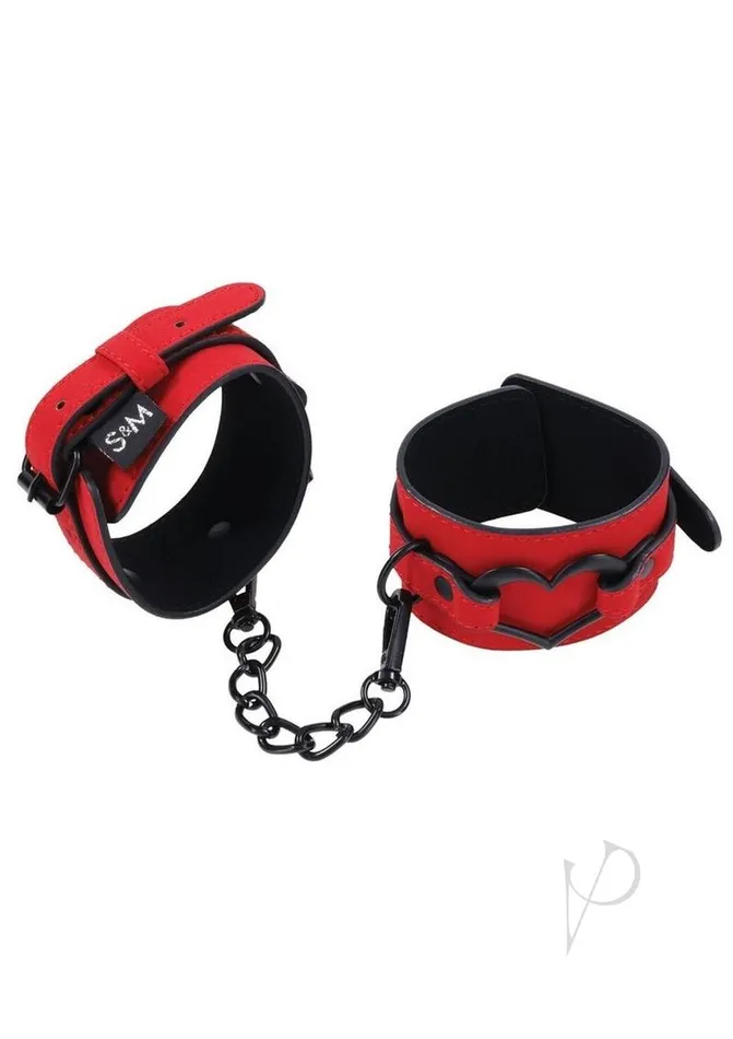 ECN Sex & Mischief Amor Handcuffs - Red/Black | Anal