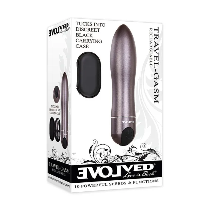 Evolved Evolved Travel-Gasm - Gray 9 cm USB Rechargeable Bullet with Travel Case | Female Sex Toys Evolved Evolved Travel-Gasm - Gray 9 cm USB Rechargeable Bullet with Travel Case | Female Sex Toys