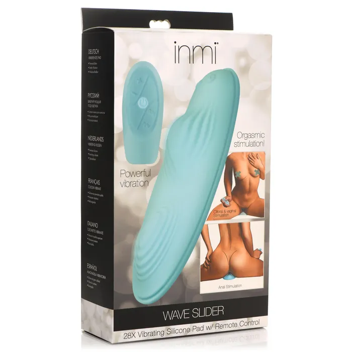 Female Sex Toys | 28X Wave Slider Vibrating Silicone Pad with Remote - Inmi