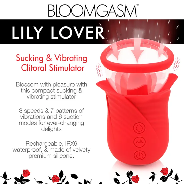 Female Sex Toys | Bloomgasm Lily Lover Sucking & Vibrating Clitoral Stimulator