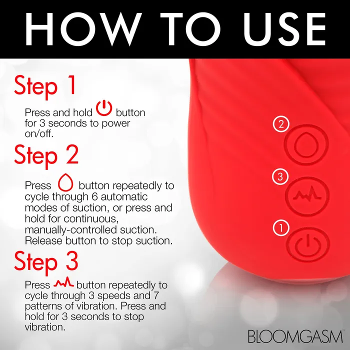 Female Sex Toys | Bloomgasm Lily Lover Sucking & Vibrating Clitoral Stimulator