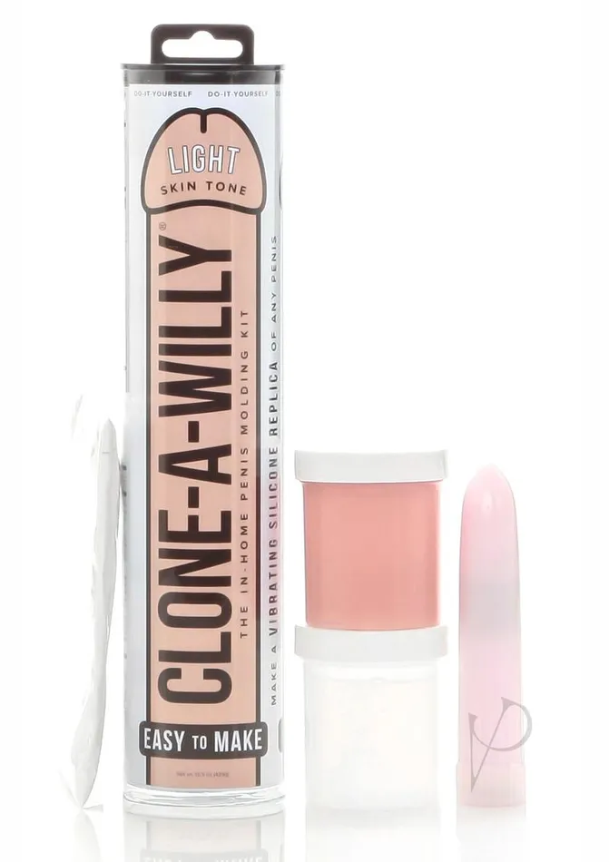 Female Sex Toys | ECN Clone-A-Willy Silicone Dildo Molding Kit with Vibrator- Light Skin Tone