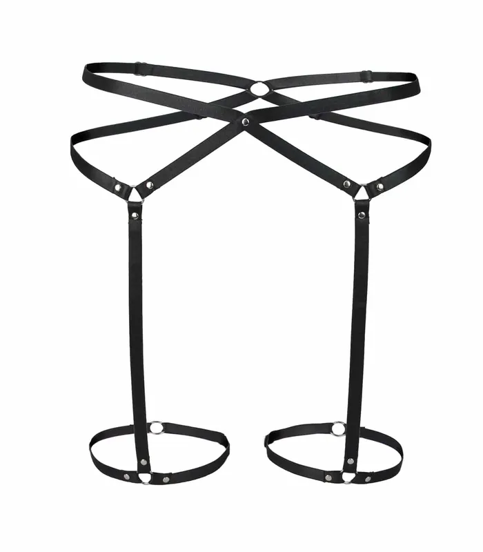 Female Sex Toys LLBRA190 Leg Harness Love in Leather