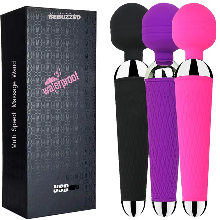 Female Sex Toys NEW Powerful Cordless Massage Magic Body Wand Personal Massager Waterproof USB BeBuZZed