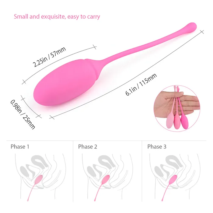 Female Sex Toys | Set of 3 Pure Silicone Kegel Weighted Exercise Balls - sexense