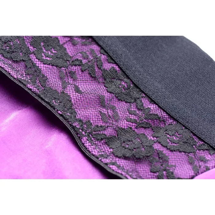 Female Sex Toys | Strap U Lace Envy Panty Harness Purple L/XL