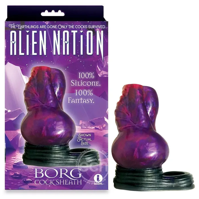Icon Brands Male Sex Toys Alien Nation Borg Penis Cock Sheath BallLoop