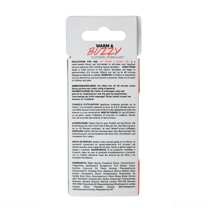 JO Female Sex Toys | JO Warm&Buzzy Clitoral Stim