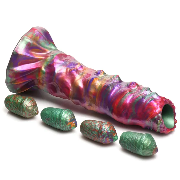 Larva Silicone Ovipositor Dildo with Eggs | Creature Cocks Female Sex Toys