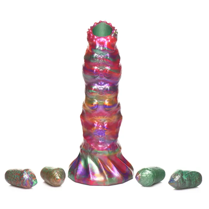 Larva Silicone Ovipositor Dildo with Eggs | Creature Cocks Female Sex Toys