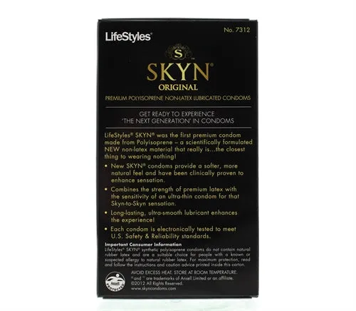Lifestyles Skyn 12 Pack Lifestyle Condoms Female Sex Toys