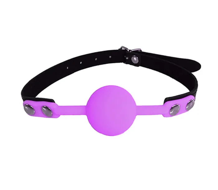 Love In Leather LOVE IN LEATHER PURPLE SILICONE GAG GAG006PUR Vibrators