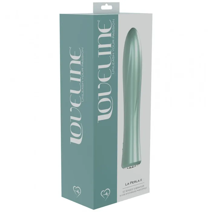 Loveline Female Sex Toys LoveLine La Perla II 10 Speed Vibrator Silicone Rechargeable Waterproof Green Loveline Female Sex Toys LoveLine La Perla II 10 Speed Vibrator Silicone Rechargeable Waterproof Green