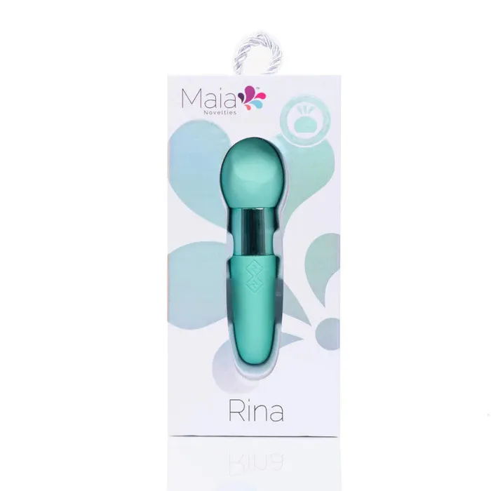 Maia Toys Female Sex Toys Rina Rechargeable Dual Motor Silicone 15 Function Vibrator Green