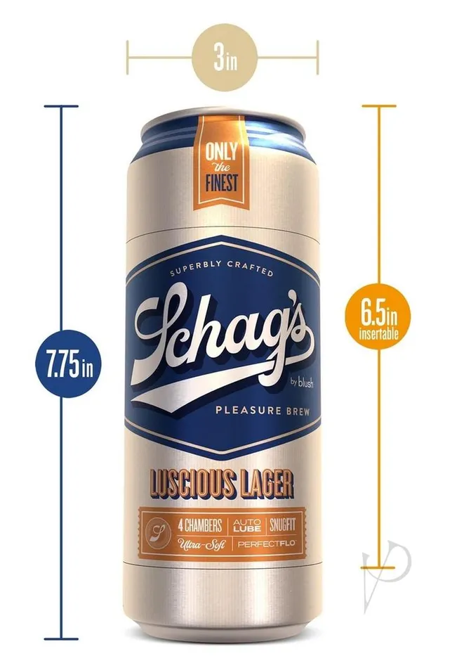 Male Sex Toys | Schag’s Luscious Lager Beer Can Stroker - Frosted - blush Male Sex Toys | Schag’s Luscious Lager Beer Can Stroker - Frosted - blush