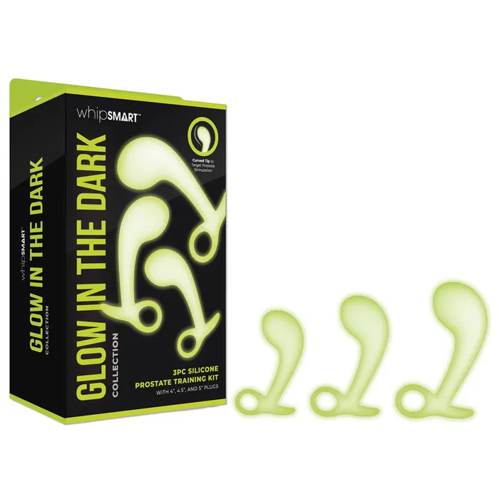 Male Sex Toys Whip Smart WhipSmart Glow In The Dark 3pc Prostate Training Kit