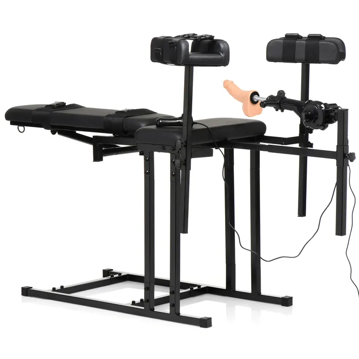 Master Series Female Sex Toys | Ultimate Obedience Chair with Sex Machine