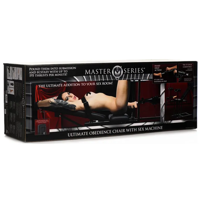 Master Series Female Sex Toys | Ultimate Obedience Chair with Sex Machine