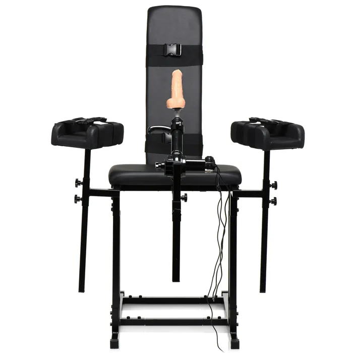 Master Series Female Sex Toys | Ultimate Obedience Chair with Sex Machine