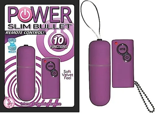 Nasstoys Power Slim Bullet Remote Control Purple Female Sex Toys