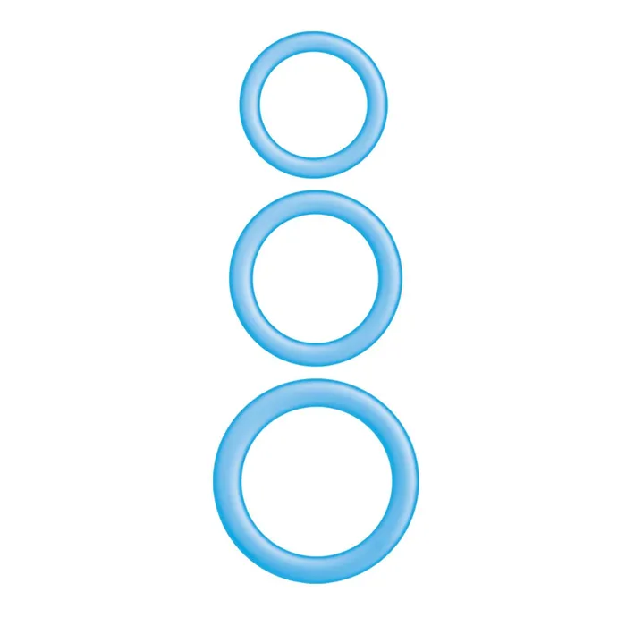 Nasstoys Vibrators Enhancer Blue Glow Rings