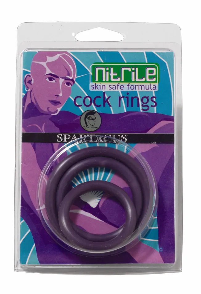 Nitrile Cock Ring Set | Spartacus Leather Male Sex Toys