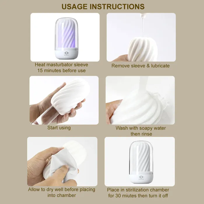 OTouch DECOR 2 Heated 3-in-1 Masturbator +Sterilization Kit Pocket Pussy Sex Toy | OTouch Male Sex Toys