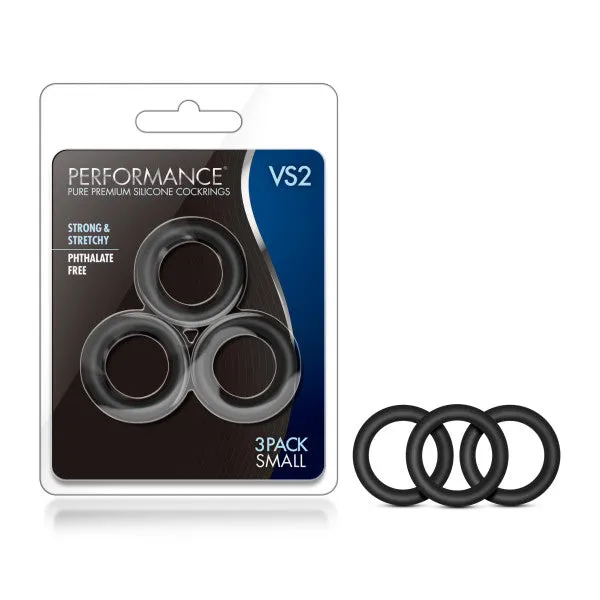 Performance VS2 Pure Premium Silicone Cockrings Blush Novelties Female Sex Toys Performance VS2 Pure Premium Silicone Cockrings Blush Novelties Female Sex Toys