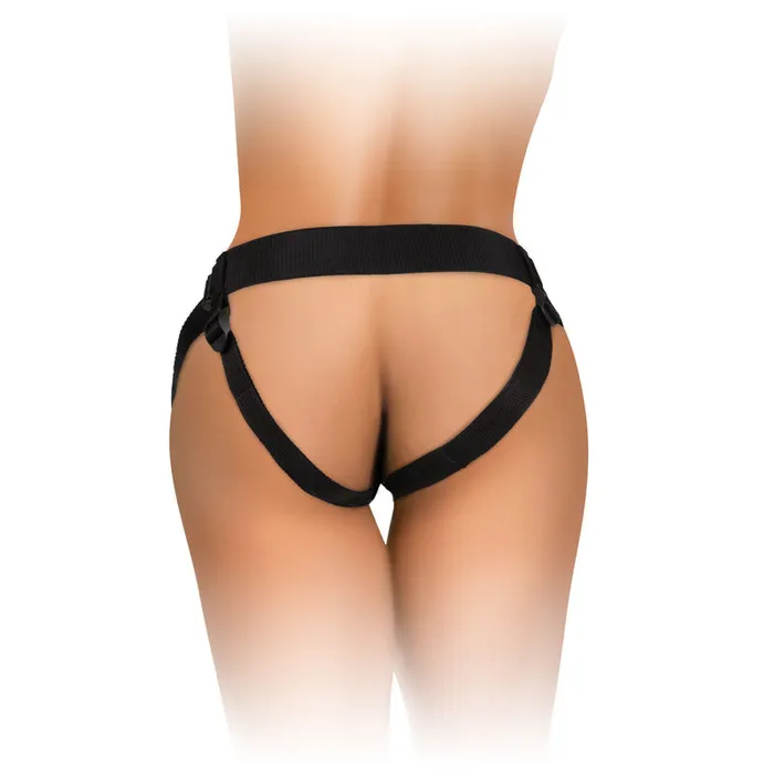 Pipedream Female Sex Toys | King Cock Elite Comfy Body Dock Strap-On Harness - Black Adjustable Strap-On Harness (No Probe Pipedream Female Sex Toys | King Cock Elite Comfy Body Dock Strap-On Harness - Black Adjustable Strap-On Harness (No Probe