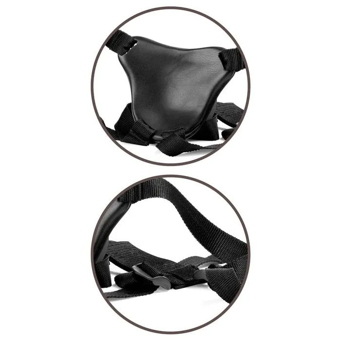 Pipedream Female Sex Toys | King Cock Elite Comfy Body Dock Strap-On Harness - Black Adjustable Strap-On Harness (No Probe Pipedream Female Sex Toys | King Cock Elite Comfy Body Dock Strap-On Harness - Black Adjustable Strap-On Harness (No Probe