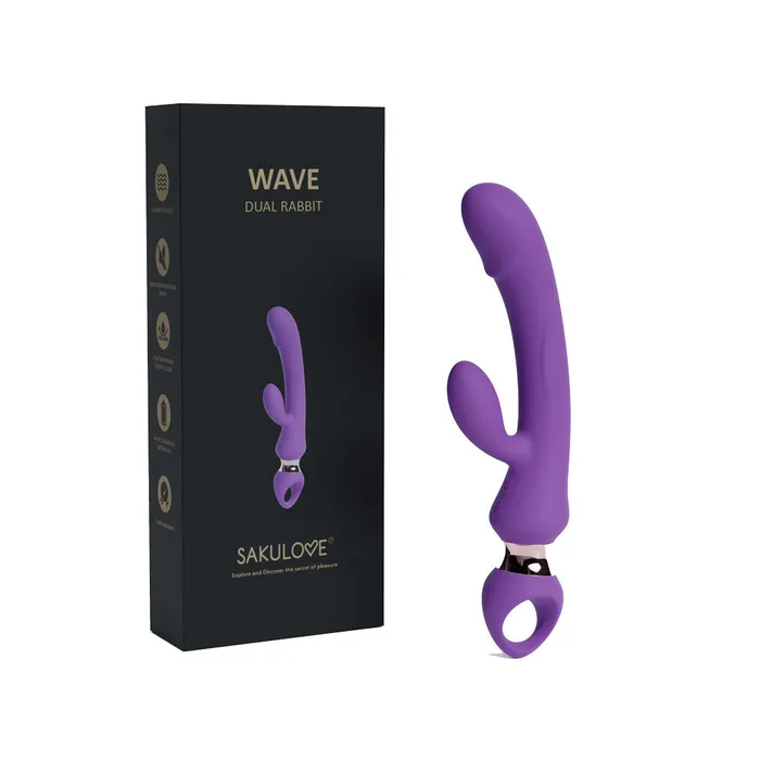 Sakulove WAVE Dual Rabbit Vibrator | SAKULOVE® Female Sex Toys