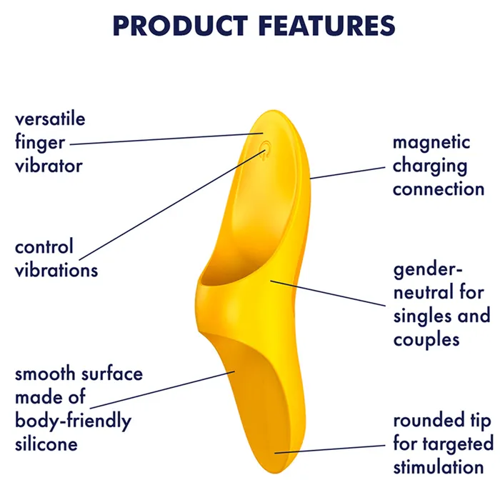Satisfyer Female Sex Toys | Satisfyer Teaser USB Rechargeable Finger Vibrator Clitoral Stimulator Sex Toy