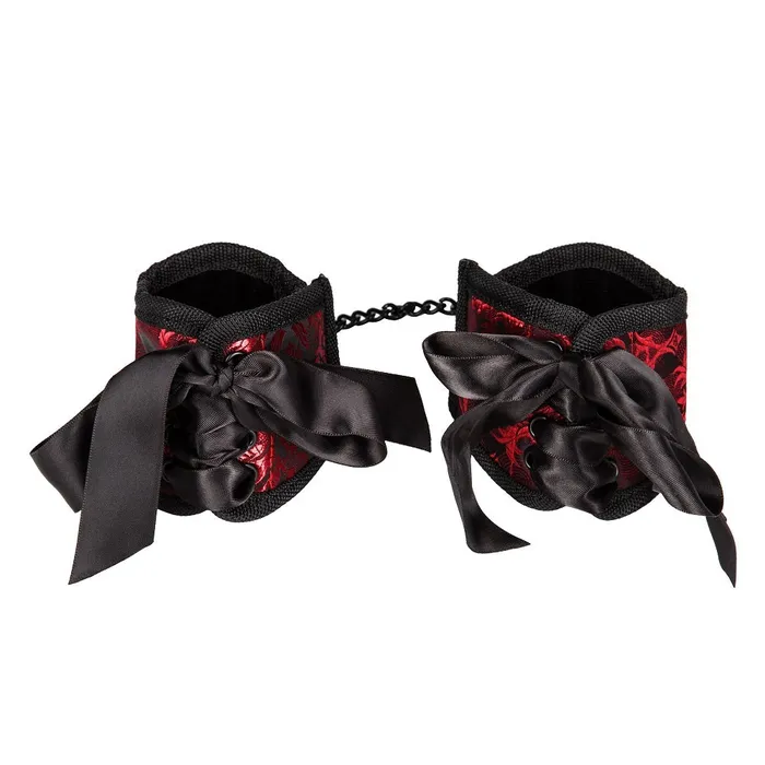 Scandal Corset Cuffs Red Calexotics Restraints
