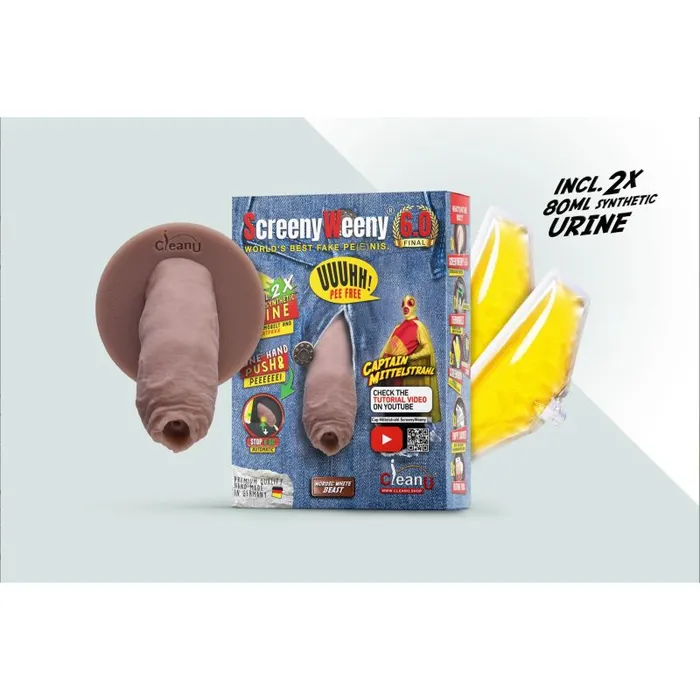 Screeny Weeny 60 Uncut Nordic white Fake Penis Urine Test ScreenyWeeny Male Sex Toys Screeny Weeny 60 Uncut Nordic white Fake Penis Urine Test ScreenyWeeny Male Sex Toys