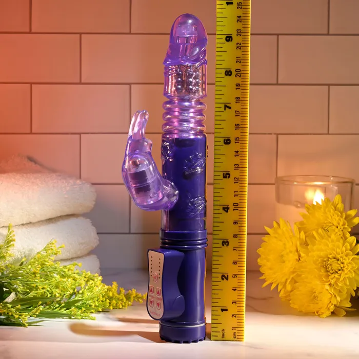 Selopa BUNNY THRUSTER Purple 24.8cm Thrusting Rabbit Vibrator | Selopa Vibrators