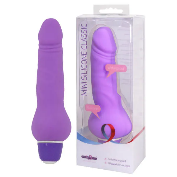 Seven Creations Female Sex Toys Seven Creations Mini Silicone Classic 525 Vibrating Dildo Vibrator