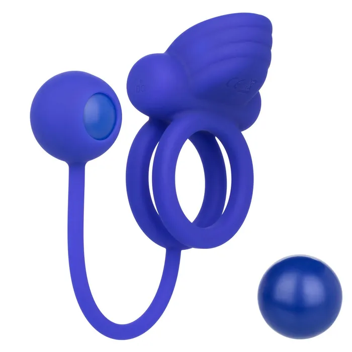 Silicone Rechargeable Dual Rockin Rim Enhancer CalExotics Female Sex Toys