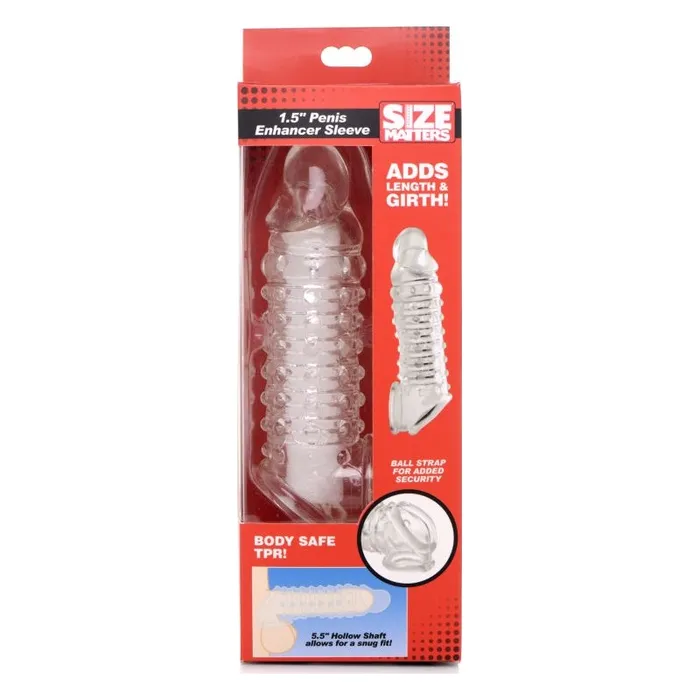 Size Matters Male Sex Toys | Penis Enhancer Sleeve 1.5