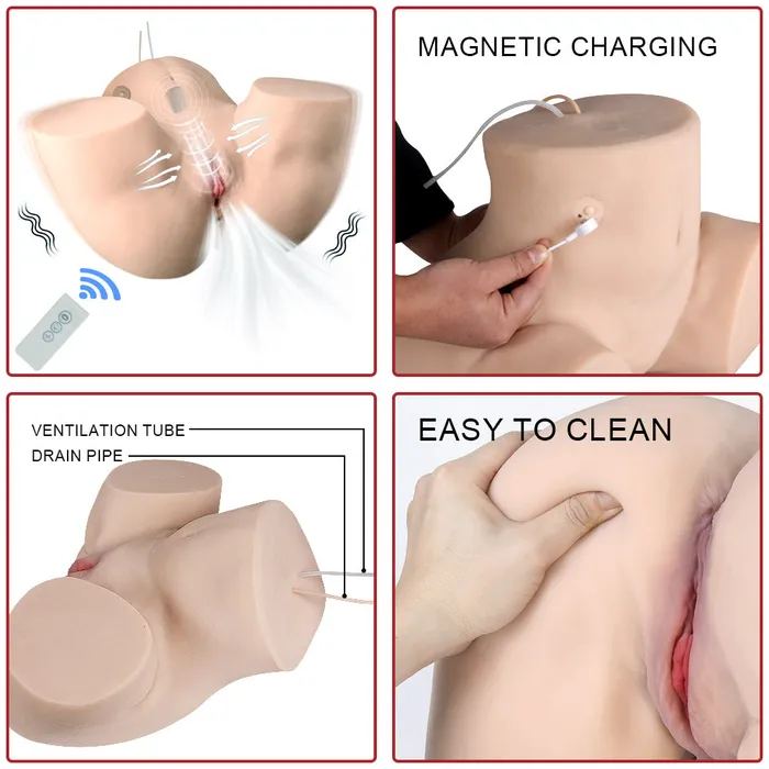 Sucking Vibrating Sex Toy Doll Pussy Ass Vagina Realistic Masturbator Men Adult | C&A E-TRADING PTY LTD Male Sex Toys